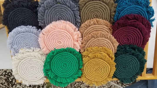 * Macramé Coasters